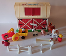 Rodzinny zestaw do zabawy Fisher Price Zwierzęta, Farmers & Tractor Vintage Partia 1986 na sprzedaż  Wysyłka do Poland