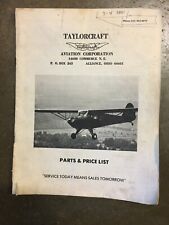 Taylorcraft parts price for sale  Mount Vernon