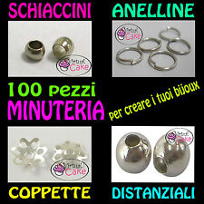 100pz anelline schiaccini usato  Italia
