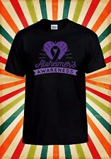 Camiseta de beisebol unissex masculina feminina fita roxa consciência Alzheimer 3297 comprar usado  Enviando para Brazil