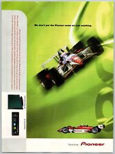 Pioneer Car Radio Plasma Flat Screen TV Scott Pruett Jul 1999 Full Page Print Ad for sale  Shipping to South Africa