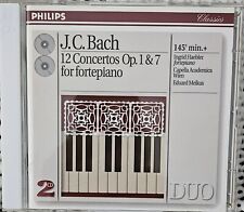 J.C. Bach: 12 conciertos op. 1 y 7 para Fortepiano 1993, Philips 438 712-2 Haebler segunda mano  Embacar hacia Argentina