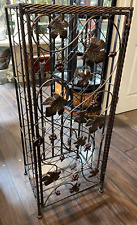 Wrought Iron Wine Rack with Grape, Leaf Design for sale  Shipping to South Africa