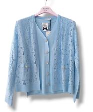 EDWARD ACHOUR Twinset 2-PIece Top Cardigan lace na sprzedaż  PL