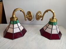 Pair tiffany style for sale  LEIGH