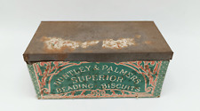 EARLY HUNTLEY & PALMERS BISCUIT TIN 190mm x 95 mm 85mm. for sale  Shipping to South Africa