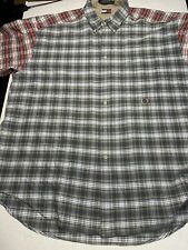 Camisa xadrez masculina Tommy Hilfiger XL vintage anos 90 brasão de leão patch colorblock, usado comprar usado  Enviando para Brazil