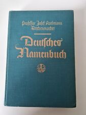 Deutsches namenbuch 1928 gebraucht kaufen  Düsseldorf