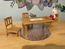 Sylvanian Families, Epoch Family Table, Chairs, Clip On Highchair for sale  Shipping to South Africa