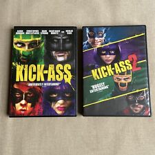 Kick-Ass 1 y 2 (juego de 2 películas DVD) Superhéroe Cómic Acción Comedia Oscura Aaron Johnson segunda mano  Embacar hacia Argentina