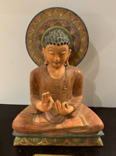 Vintage buddha wooden for sale  SOUTHSEA