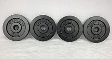 Placas de peso de barra 4x 5 lb tamanho padrão 1” Yes4All 20 libras ferro total preto, usado comprar usado  Enviando para Brazil