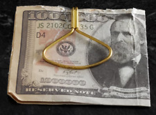 Clip de dinero sobre cable de oro amarillo de 18 K patrimonial y antiguo para hombre (1 pieza) absolutamente segunda mano  Embacar hacia Argentina