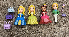 Lote Disney-4 Mini Figuras Sophia Sofia a Primeira Princesa 2012 Mattel + Mochilas comprar usado  Enviando para Brazil