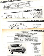 Ford Fairlane 1969 1969 motor de torino marco de carrocería original ilustraciones de choque segunda mano  Embacar hacia Argentina