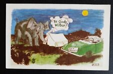 Kromekolor Comic Postcard, "YE GODS WILBUR!, Honeymooners in Tent for sale  Shipping to South Africa