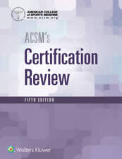 Acsm certification review for sale  Montgomery