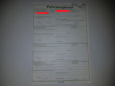 Fahrzeugbrief kfz brief gebraucht kaufen  Wiesmoor