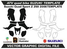 SUZUKI Quad Sport LTZ Z 250 2008 template Vector format AI CDR EPS A60, used for sale  Shipping to South Africa