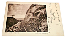 1906 COLORADO MIDLAND RAILWAY HELL GATE PALISADES COLORADO USED POST CARD for sale  Shipping to South Africa