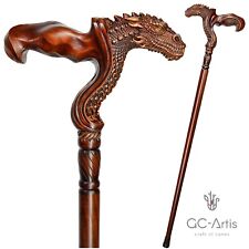 Wooden walking cane for sale  Shipping to Ireland