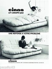 PUBLICITE ADVERTISING 106  1973  Cinna  le lit canapé Gao 26.10.16 d'occasion  Roquebrune-sur-Argens