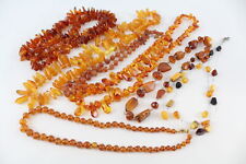 Vintage amber necklaces for sale  LEEDS