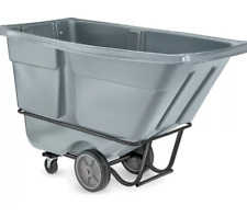 Uline Utility Tilt Truck, 1 Cubic Yard GRAY Dump Cart Trash Garbage Waste H-6715 for sale  Shipping to South Africa