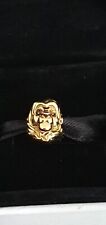 gold lion charm for sale  ROWLEY REGIS