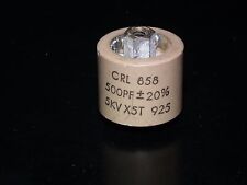 Used, NOS HV Doorknob Capacitor CRL 858 - 500pF 5KV for transmitters and linear amp for sale  Shipping to Canada