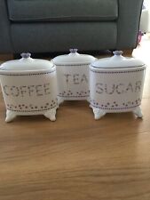 Next Tea, sugar & coffee set Cream ( Excellent Condition) for sale  LEICESTER