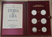ITALIA “STORIA DELLA LIRA” – 3 Dittici in Argento 1999/2000/2001 in COFANETTO usato  Roma