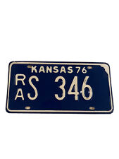 Placa de licença vintage 1976 Kansas RA S 346 comprar usado  Enviando para Brazil