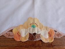 Vintage tablecloth applique for sale  CLEVEDON