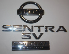 2013-2018 Nissan Sentra SV edição especial tampa traseira porta-malas emblema conjunto cromado OEM comprar usado  Enviando para Brazil