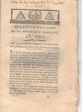 Rare document 1795 d'occasion  France