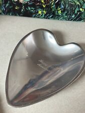 nambe heart shaped dish for sale  Wellborn