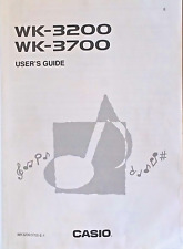 Casio WK-3200 WK-3700 Electronic Keyboard Original Owner's Manual Book, English. for sale  Shipping to South Africa