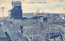 Cunas de maíz Pitts-Wells elevador de granos cerca de Tulsa Oklahoma 1915 segunda mano  Embacar hacia Argentina