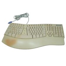 Usado, Teclado ergonómico blanco con cable Microsoft Natural Elite PS/2 de colección ~FUNCIONA PROBADO~ segunda mano  Embacar hacia Argentina