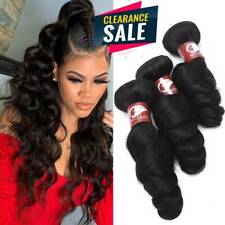 LOOSE WAVE 3 BUNDLES/300G 100% Unprocessed Virgin Human Hair Wefts 8A Brazilian for sale  Shipping to South Africa