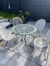 chairs iron cast table for sale  STAFFORD