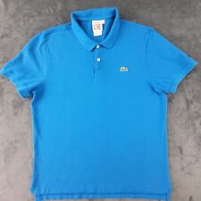 Polo Lacoste Live 7 azul royal manga curta malha preppy casual comprar usado  Enviando para Brazil