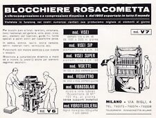 Y1980 Máquinas de Bloco de Concreto Rosacometta, Era Publicitária 1953, Vintage comprar usado  Enviando para Brazil