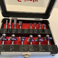 GRIZZLY 14 Pc. ROUTER BIT SET 1/8” SHANK WOODWORKING for sale  Shipping to South Africa