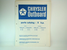 Chrysler Outboard 5 HP Parts Catalog Models 54 & 55 H & HD OB 2154 for sale  Shipping to South Africa