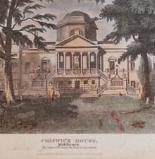 Chiswick House Antique Etched Print - Framed for sale  Shipping to South Africa
