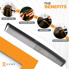 Kobe Pro Hair Cutting Comb Long Hairdressing Barber Salon Carbon Styling Tool for sale  Shipping to South Africa