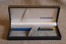 SHEAFFER TARGA 1036S 18KT GOLD FINE NIB VINTAGE BLUE RONCE FOUNTAIN PEN IN BOX, used for sale  Shipping to South Africa