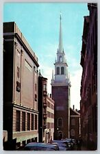 Antigua Iglesia Norte Boston Massachusetts - Postal sin publicar segunda mano  Embacar hacia Mexico